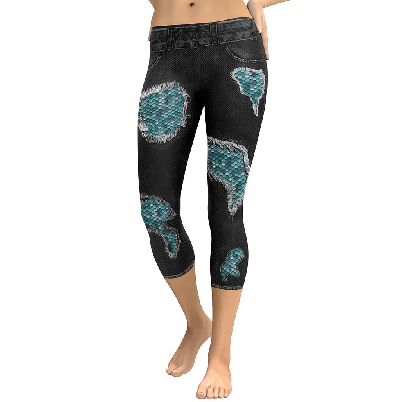 Mermaid Scales Capris