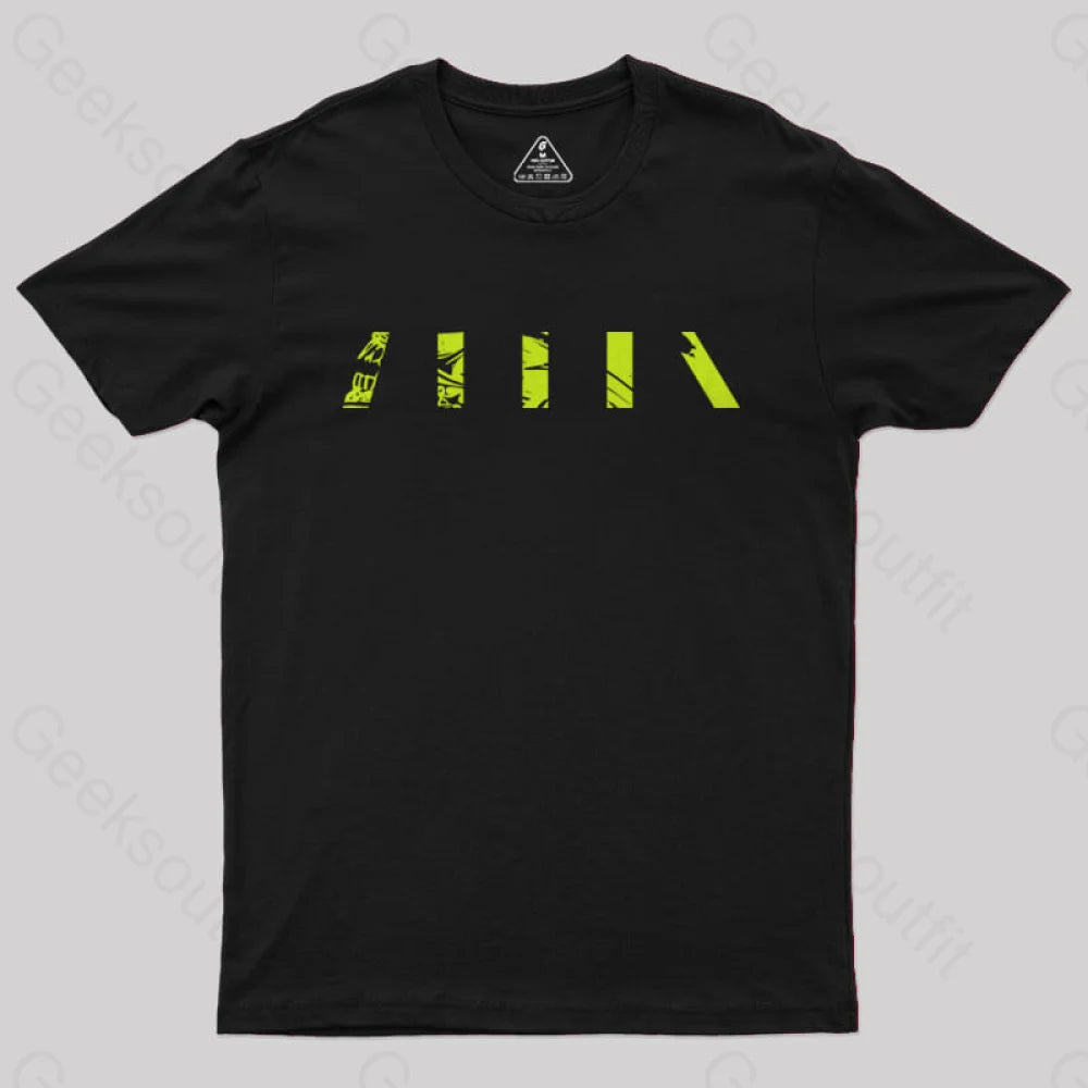 Alien Green Pattern Geek T-Shirt