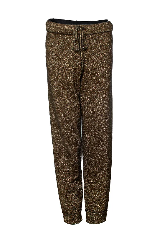 Metallic lurex jogging trousers