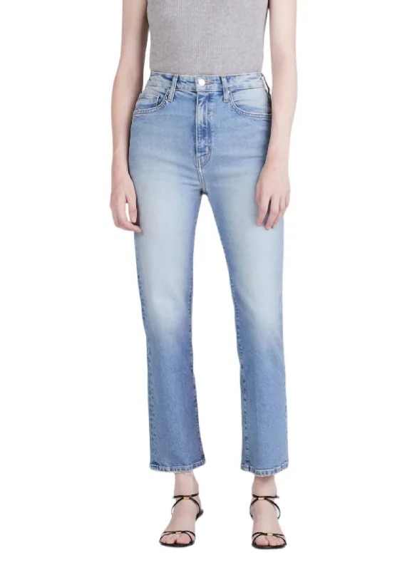 Frankie High Rise Ankle Straight Jeans In Sutton Vintage