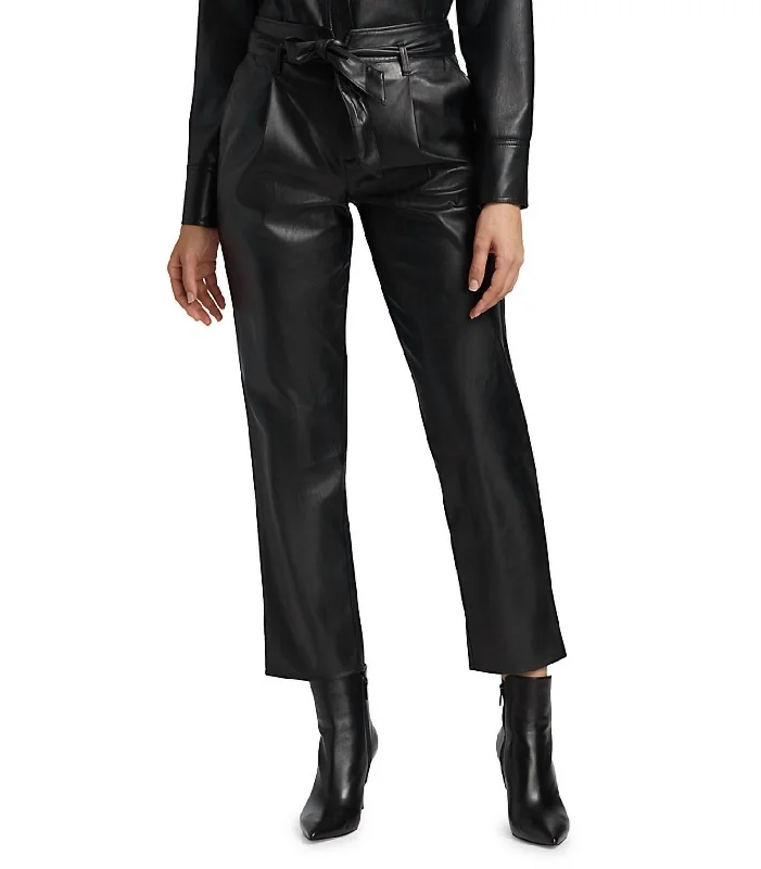 Melila Leather Pant In Black