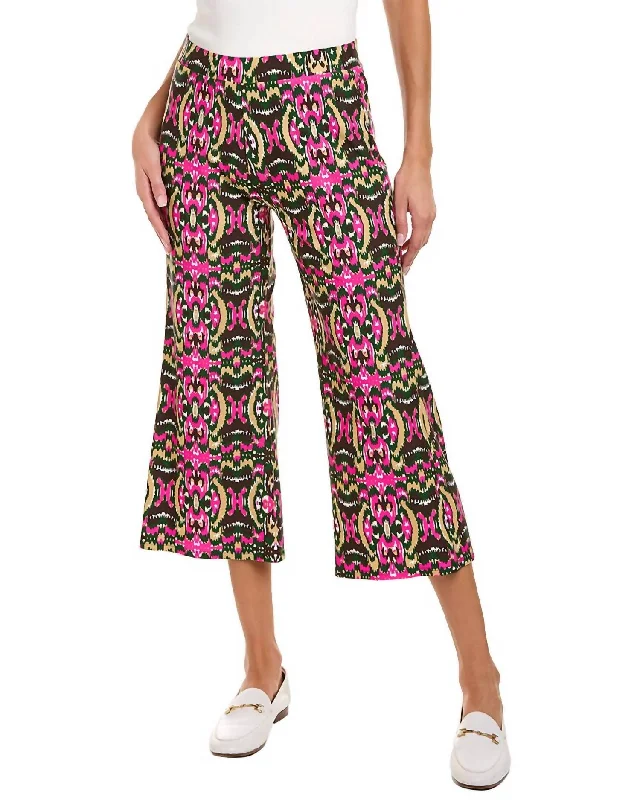 Trixie Cropped Pant In Ikat Jungle Multi