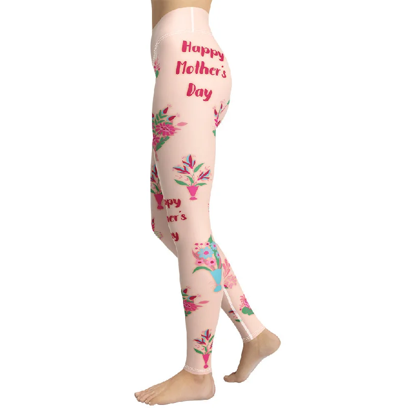 Mother's Day Bouquet Yoga Leggings