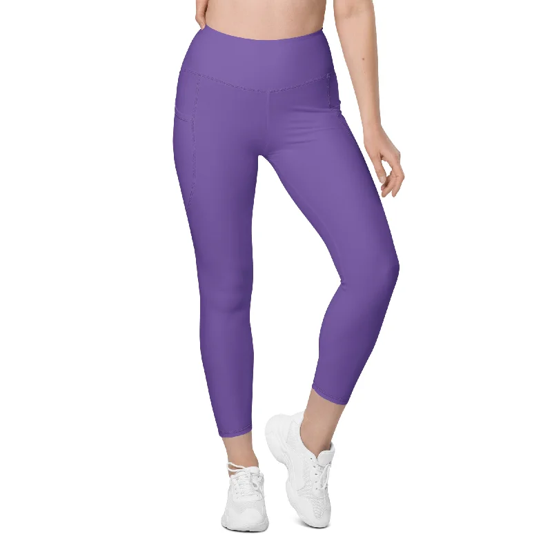 Fierce Purple Leggings With Pockets