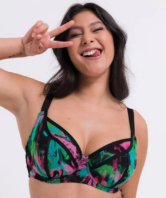 Curvy Kate Reality Check Balcony Bra - Print Mix Multicolour