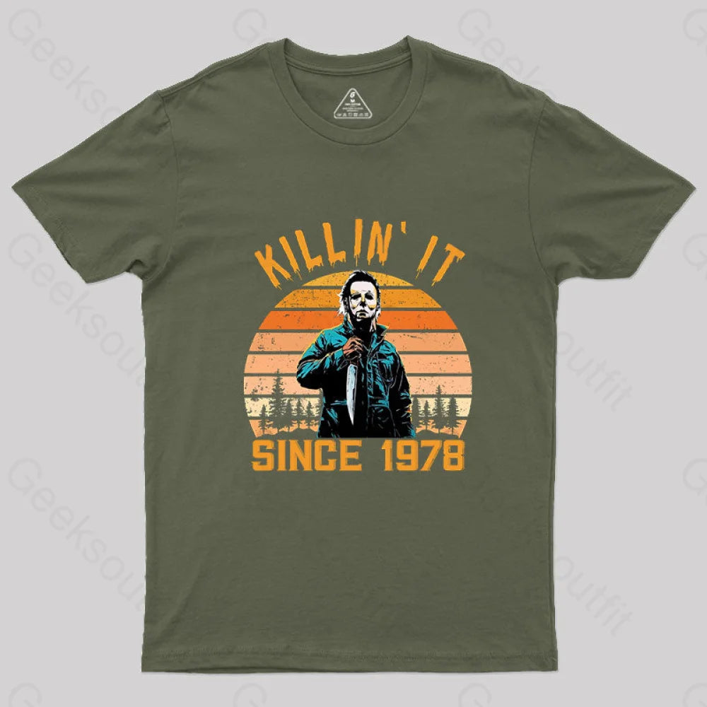 Killin' It Since 1978 Michael Myers Vintage Halloween Geek T-Shirt