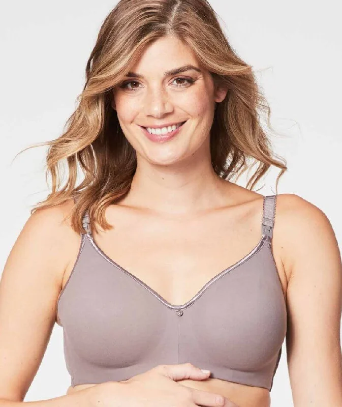 Cake Maternity Croissant Seamless Flexi Wire Nursing Bra -  Raisin