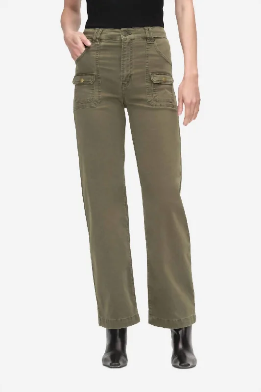 Utility Pocket Pant In Washed Winter Moss