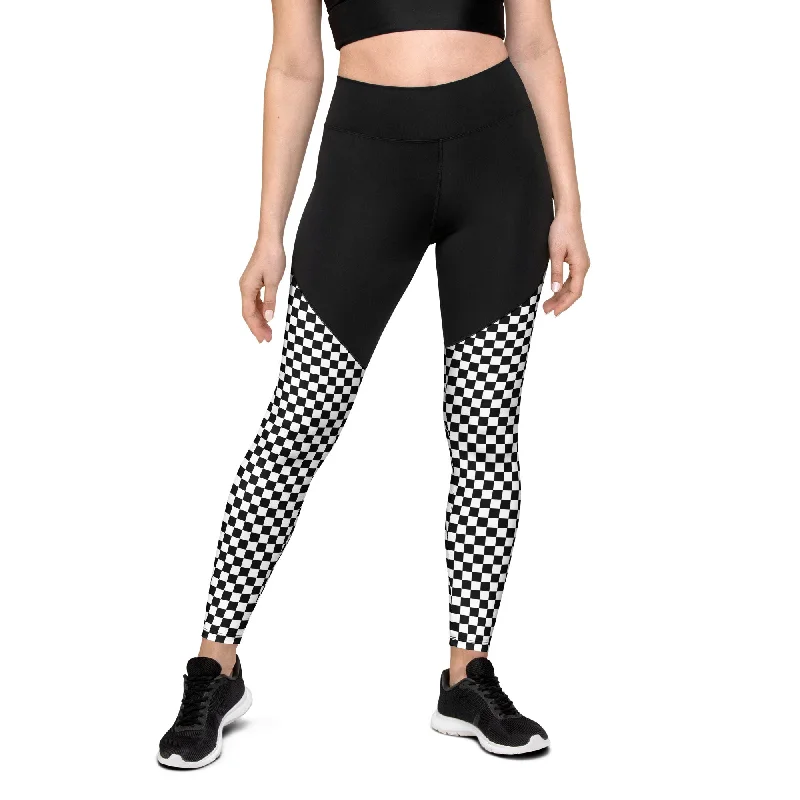 Checkered Compression Leggings