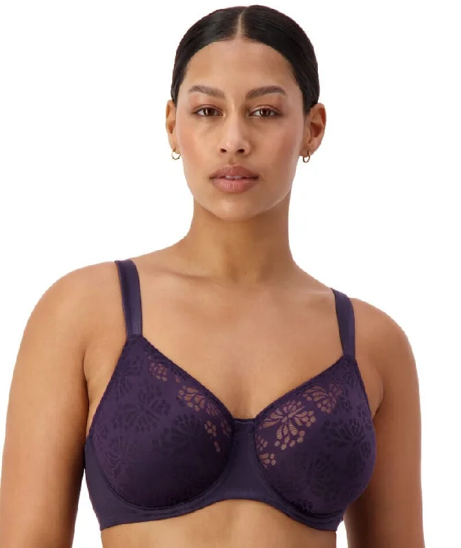 Triumph Lacy Minimizer Bra - Blueberry