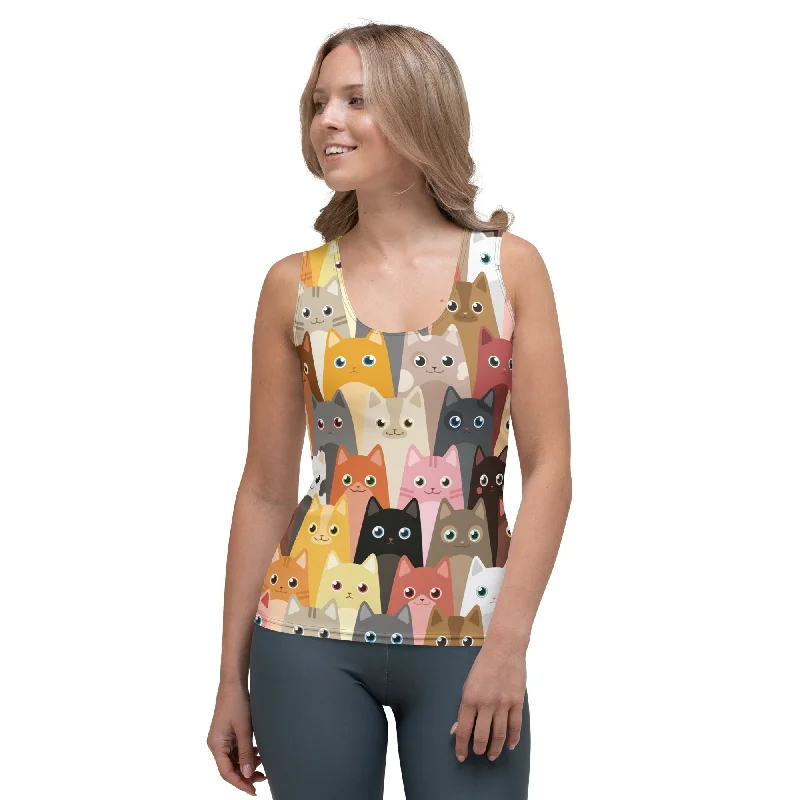 Cartoon Cats Tank Top