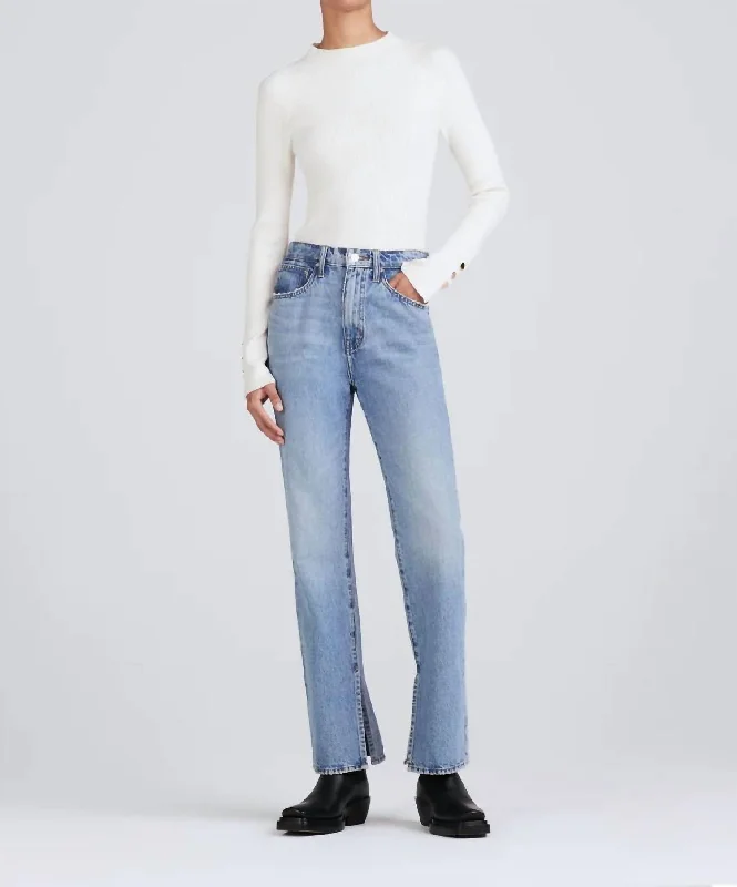 Frankie Ultra High Rise Straight Jean In Sutton Vintage