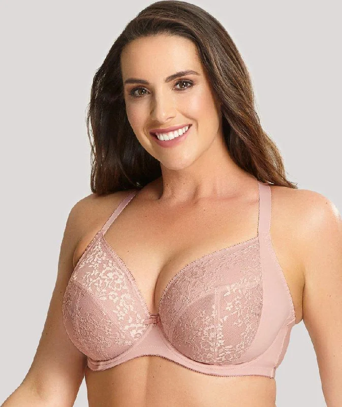 Sculptresse Roxie Plunge Underwired Bra - Misty Rose