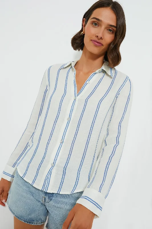 Back Bay Stripe Dream Cotton Gauze Shirt