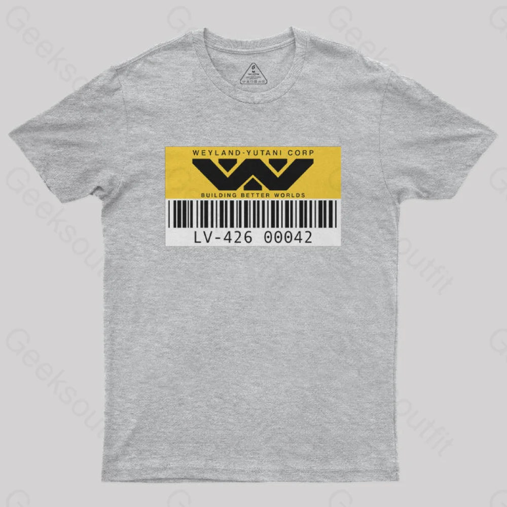 Weyland Yutani Asset tag Geek T-Shirt