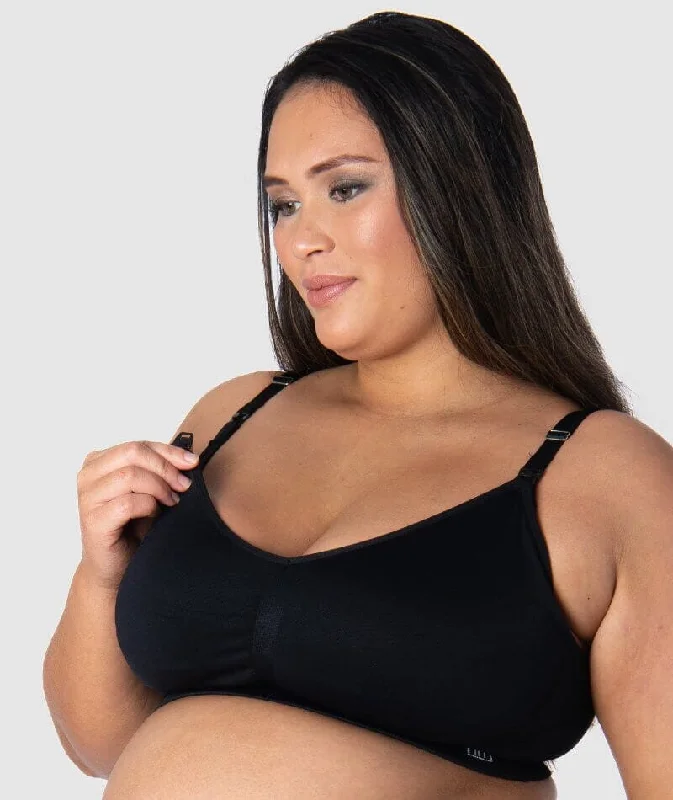 Hotmilk My Necessity Full Cup Maternity & Nursing Wire-Free Bra - Black