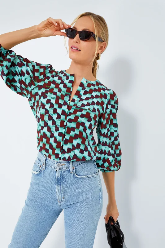 Subway Tile Finley Blouse