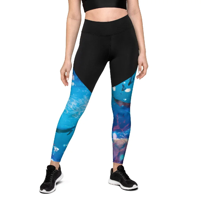 Sea World Compression Leggings