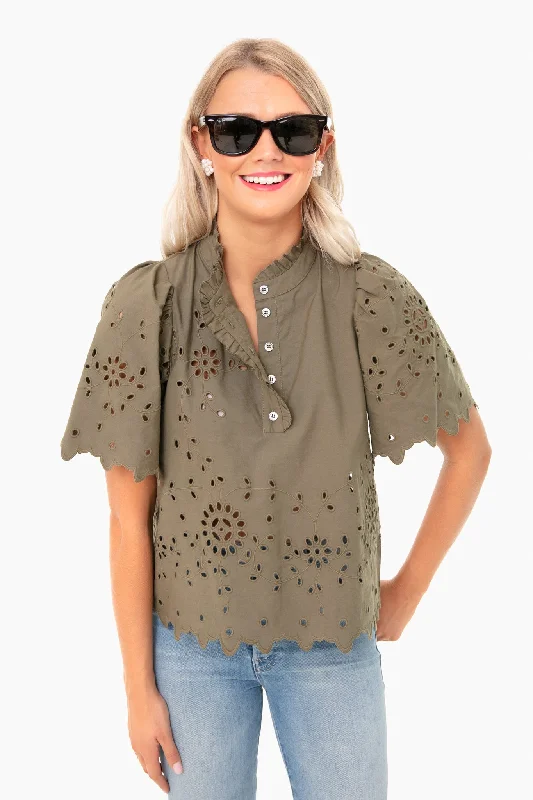 Army Fiona Short Sleeve Top