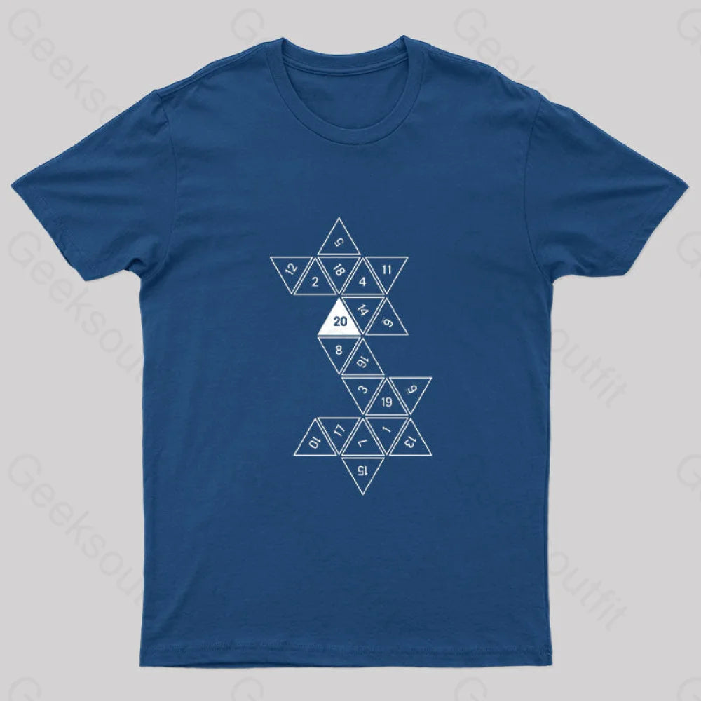 Unrolled D20 Geek T-Shirt