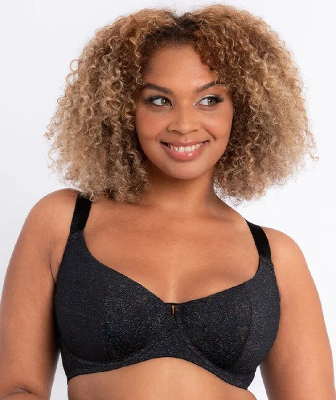 Curvy Kate All Night Scooped Balcony Bra - Black Multi