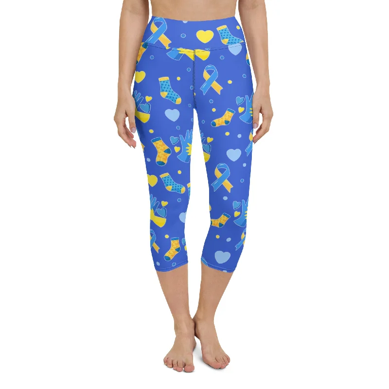 Down Syndrome Awareness Yoga Capris