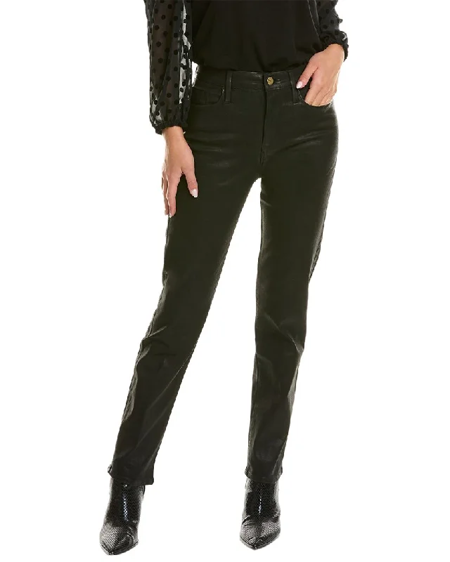 FRAME Denim Le Sylvie Noir Straight Jean