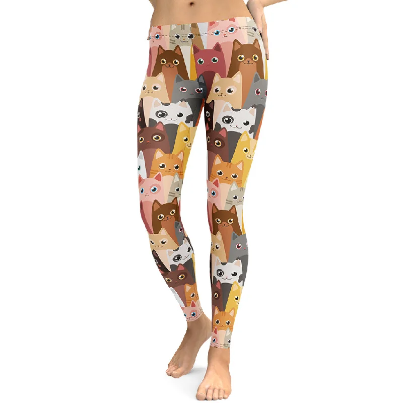 Cartoon Cats Leggings