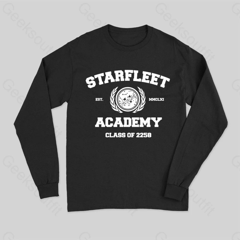 Starfleet Acadmey Class of 2258 White Long Sleeve T-Shirt