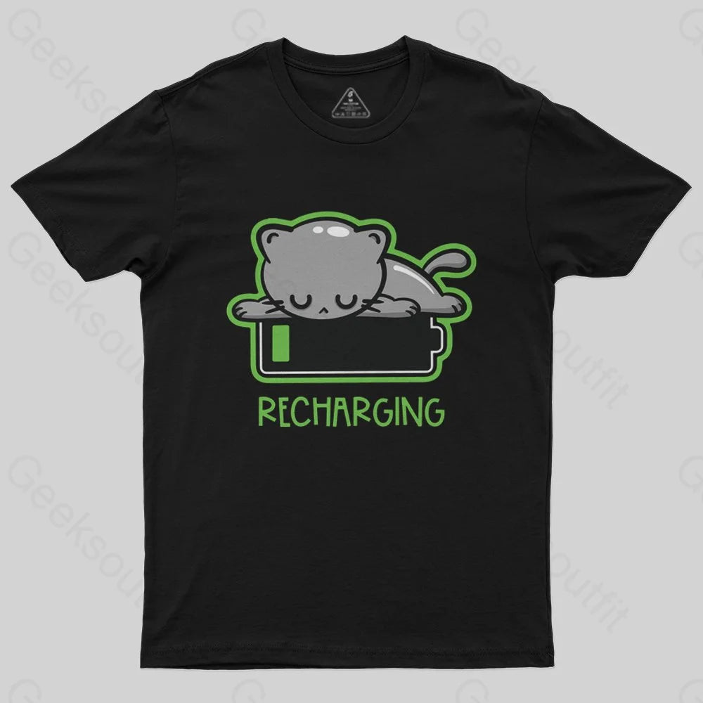 Recharging Cat T-Shirt