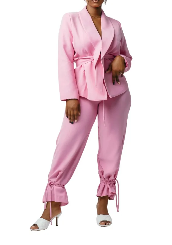 Pant Suit In Pink