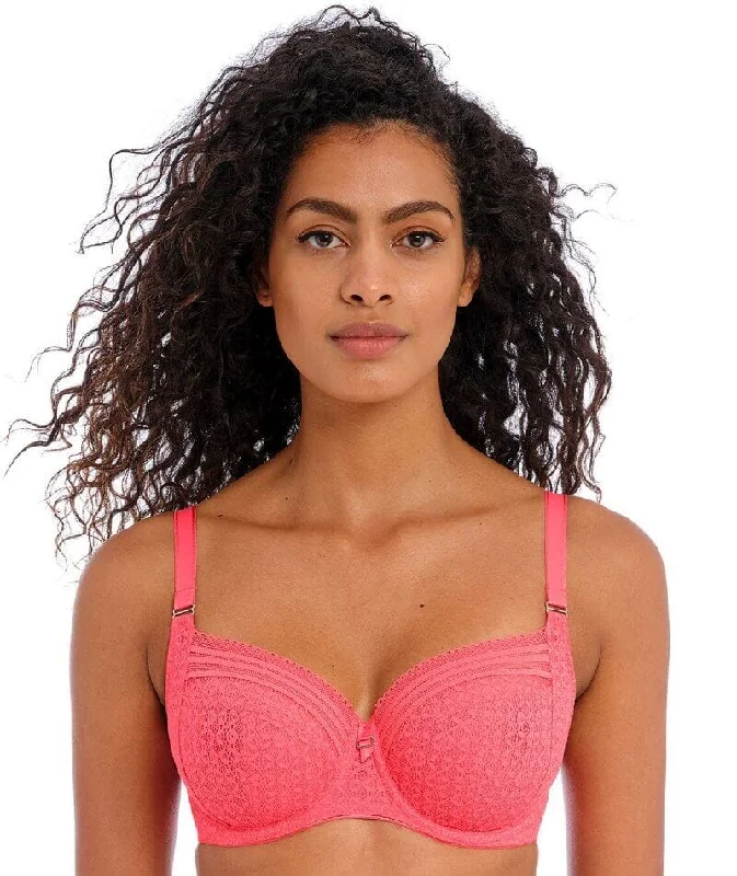 Freya Viva Underwired Side Support Bra - Sunkissed Coral