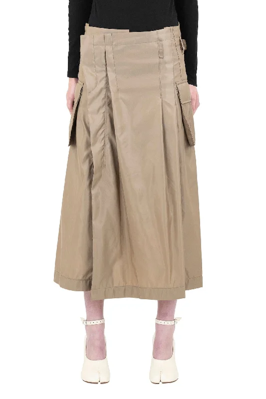 Sacai Nylon Twill Skirt