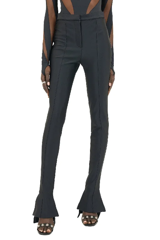 Mugler Bonded Eco Lycra Flared Pant