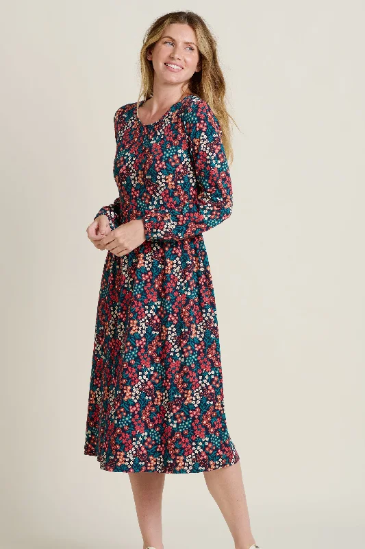 Winter Ditsy Midi Dress