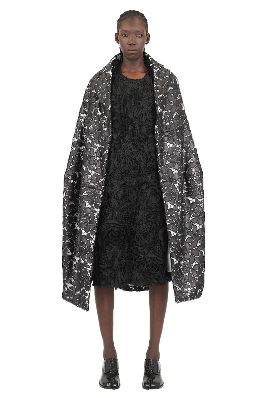 Comme des Garçons Faux Leather Floral Coat