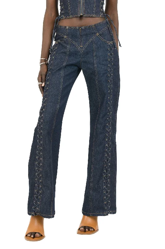 Jean Paul Gaultier Low Waist Large Denim Trouser in Indigo