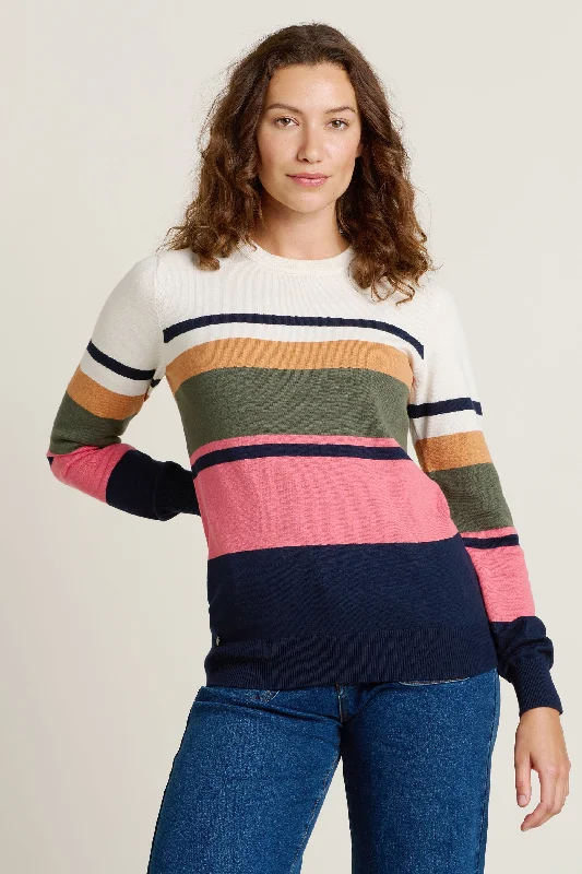 Horizon Stripe Knitted Crew Neck