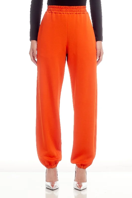 Jil Sander Sweatpant with Drawstring in Paprika