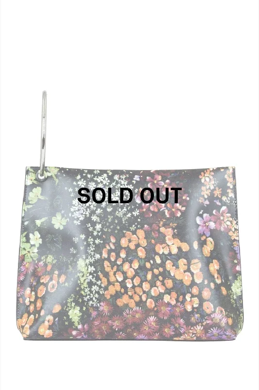 Dries Van Noten Leather Floral Printed Bag