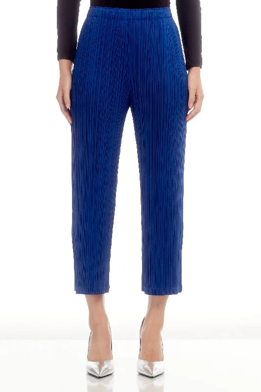 Pleats Please Issey Miyake MC August Bottom in Deep Blue