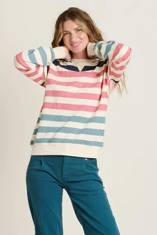 Stripe Crew Neck Sweatshirt