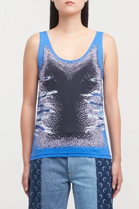 Y/Project Womens Whisker Print Tank Top