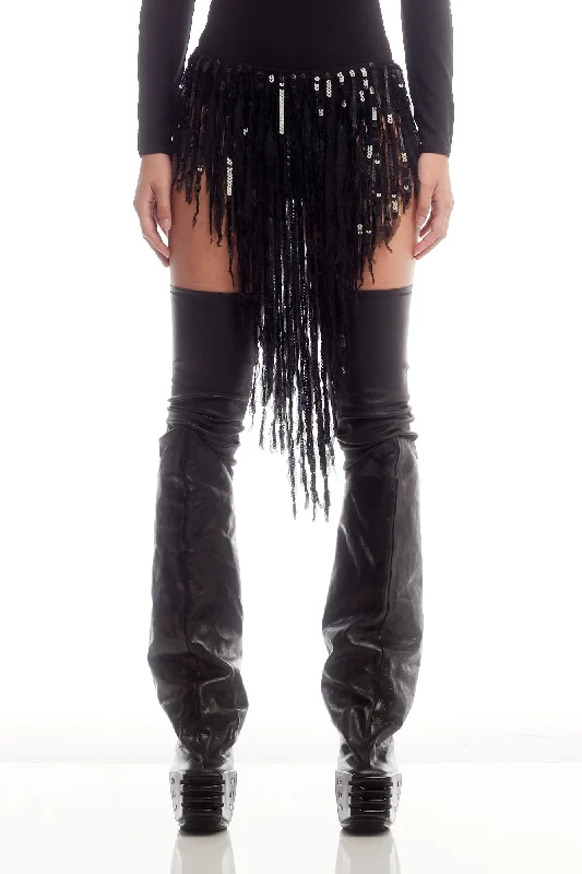 Rick Owens Fringed Panty in Black