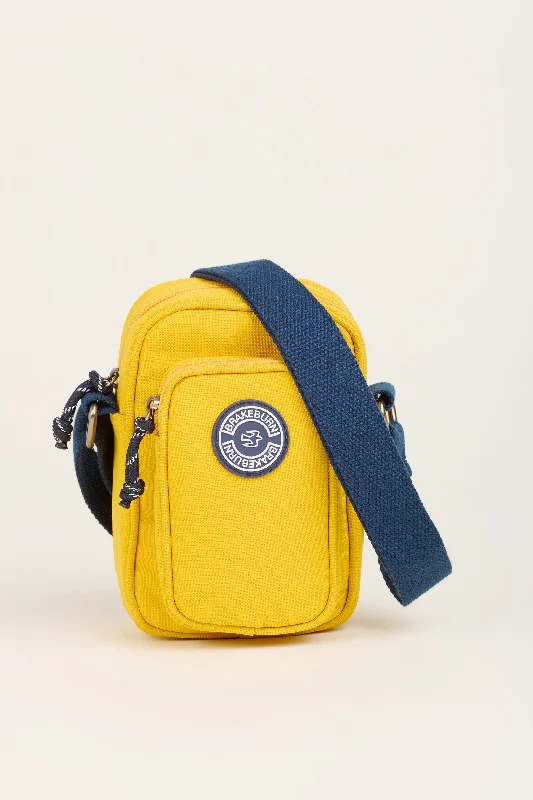 Yellow And Navy Small Pouch Crossbody Bag