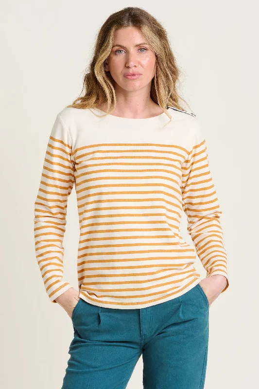 Engineered Stripe Bella Crew