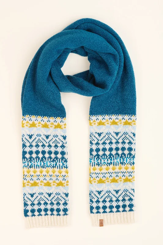 Fairisle Knitted Scarf