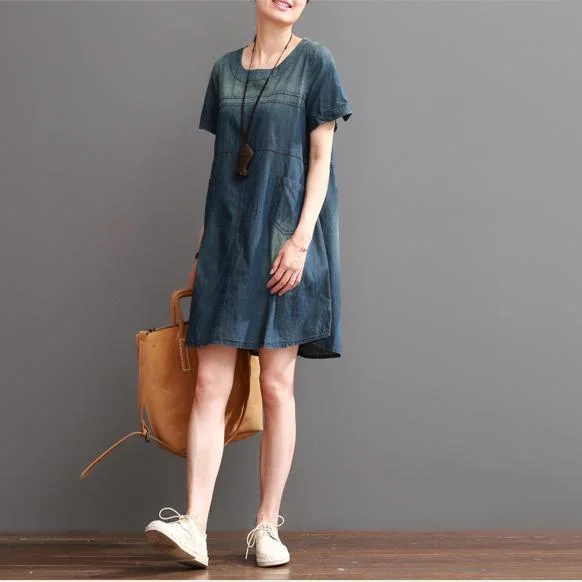 New denim dresses shift dress summer denim sundress