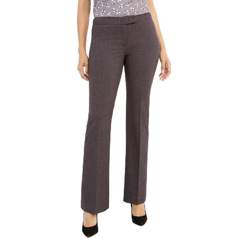 Anne Klein Women's Wide-Leg Career Pants Med Gray Size 2