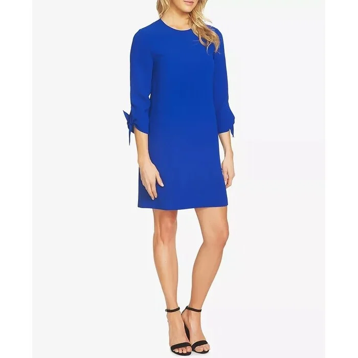 Cece Women's Tie Sleeve Shift Dress Blue Size 6